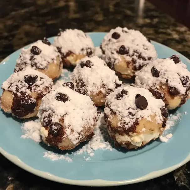 Chocolate Ricotta Snowball Bites