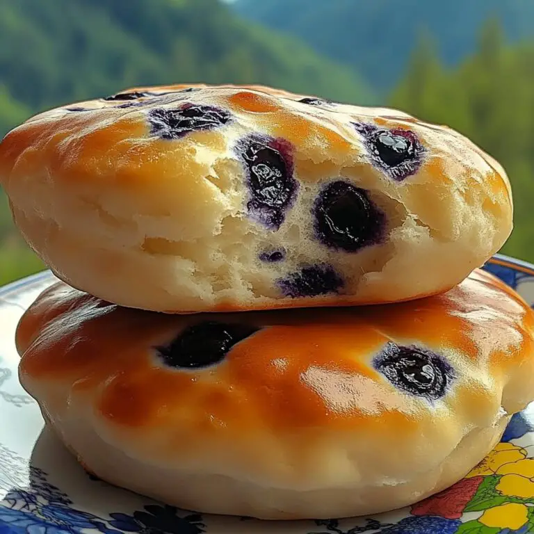 Blueberry Fluffy Cottage Cheese Cloud Bread