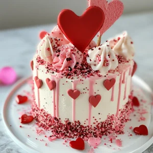 Red and White Cake