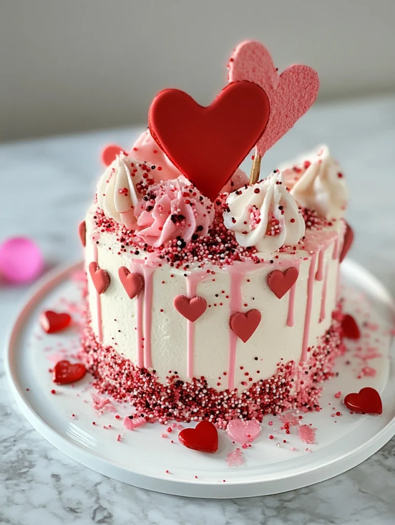 Red and White Cake