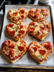 Heart-Shaped Pizzas