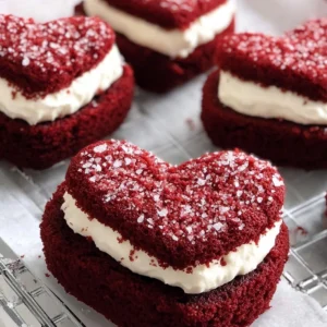 Valentine’s Day Red Velvet Cake Hearts