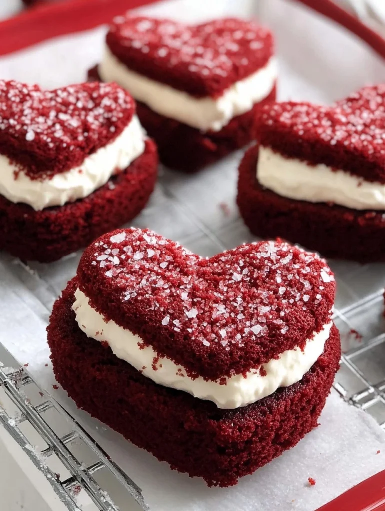 Valentine’s Day Red Velvet Cake Hearts