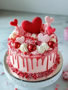 Red and White Cake