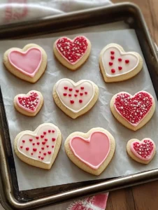 Valentine's Heart-Shaped Sugar Cookies