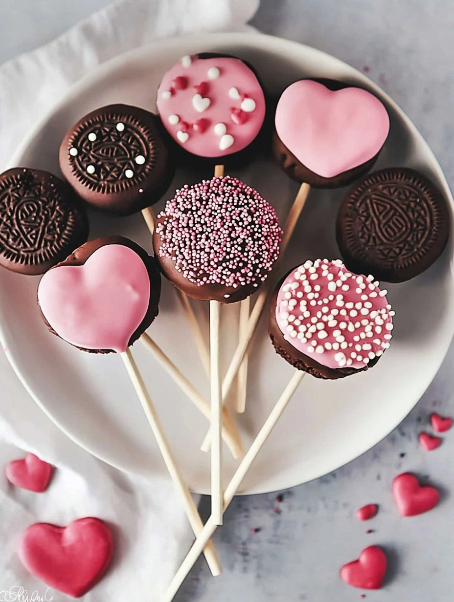 Valentine’s Day Oreo Pops