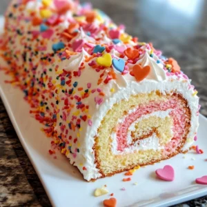 “Love is All Around” Cake Roll