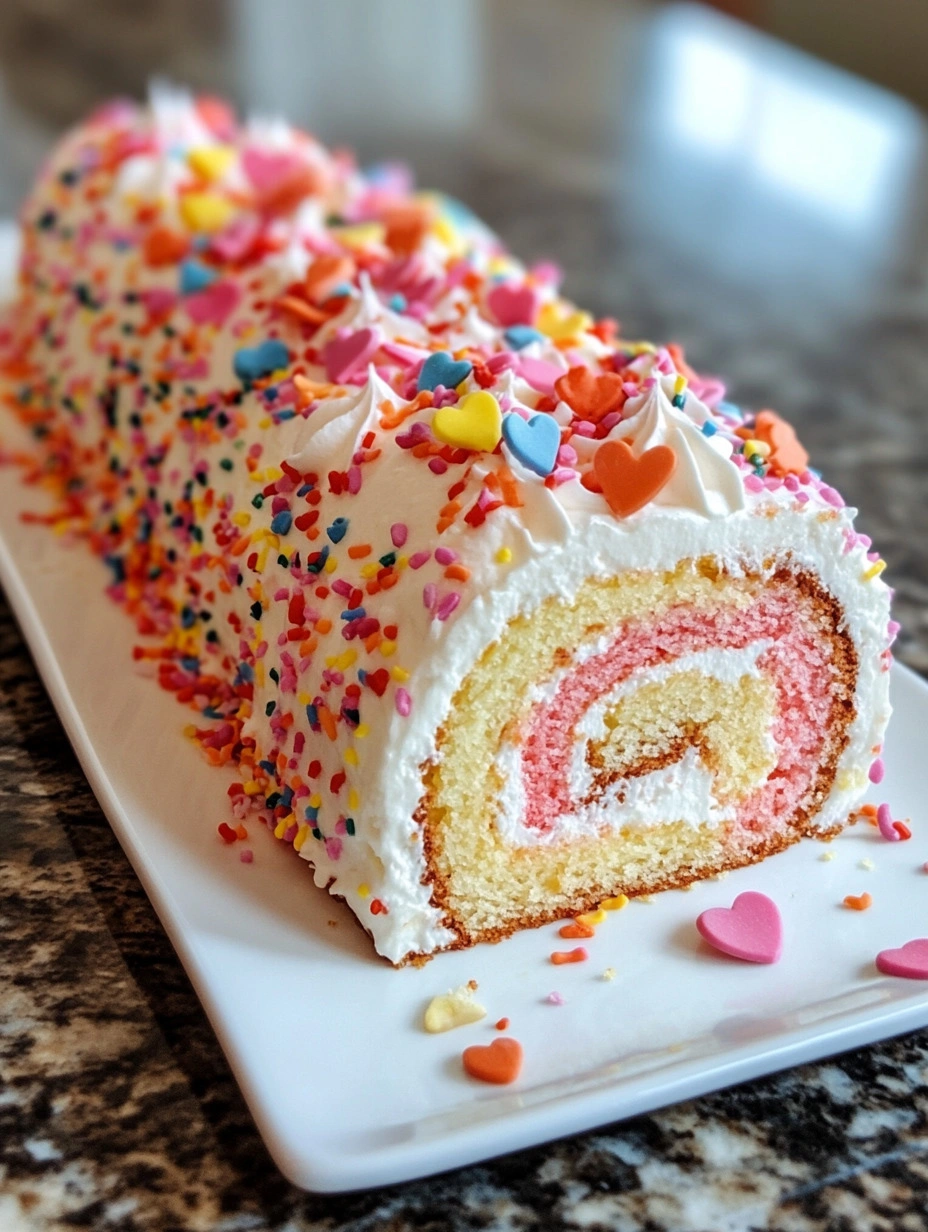 Christmas Surprise Cake Roll - SavorySplash