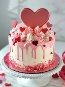 Red and White Cake