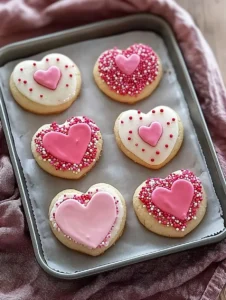 Valentine's Heart-Shaped Sugar Cookies