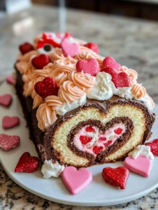 “Love is All Around” Cake Roll