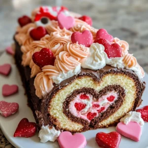 “Love is All Around” Cake Roll