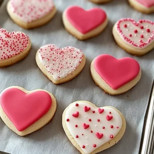 Valentine's Heart-Shaped Sugar Cookies