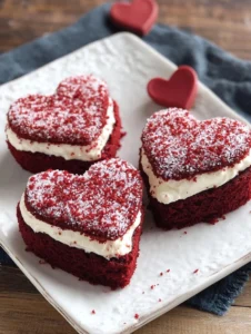 Valentine’s Day Red Velvet Cake Hearts