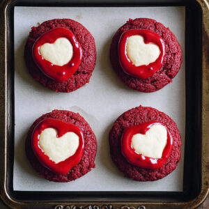 Red Velvet Sugar Cookies