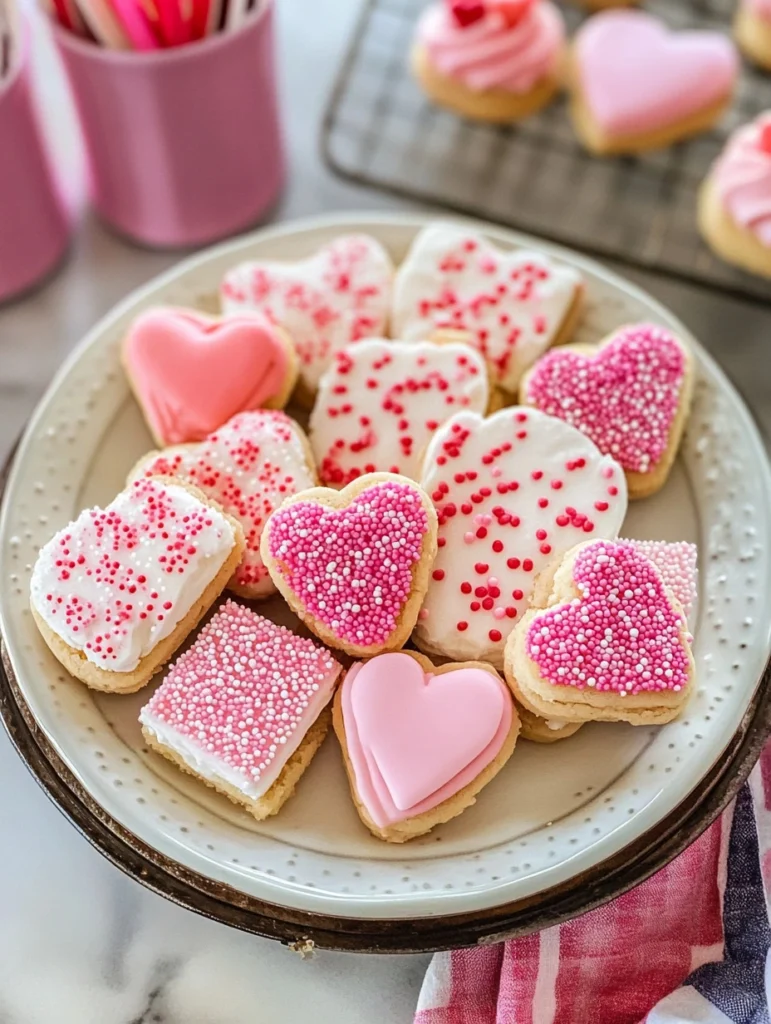 Valentine Sugar Wafer Cookies