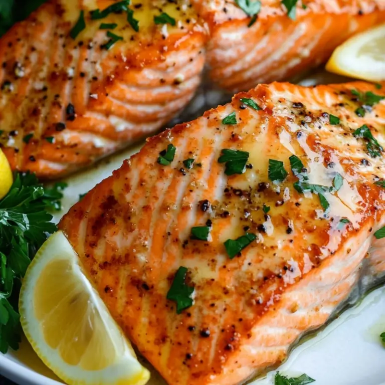 Air Fryer Lemon Garlic Salmon