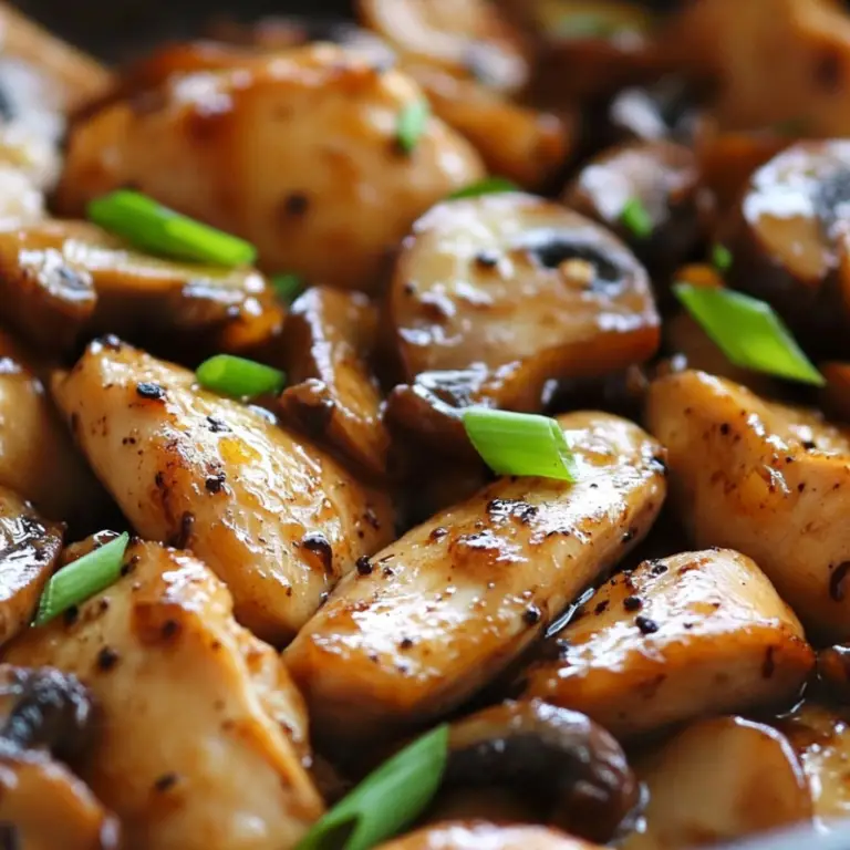 Black Pepper Chicken with Mushrooms