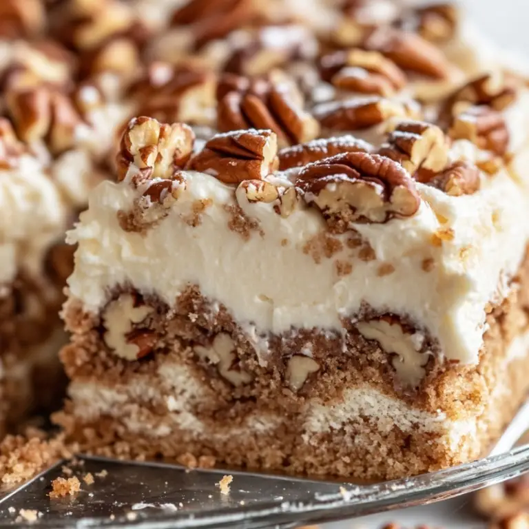 Butter Pecan Praline Poke Cake