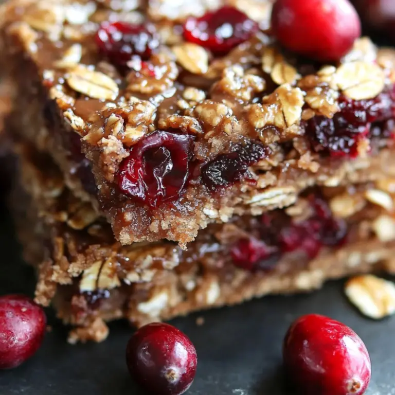Cranberry Caramel Bars
