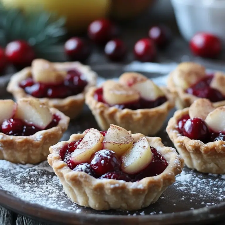 Cranberry Pear Pie Minis