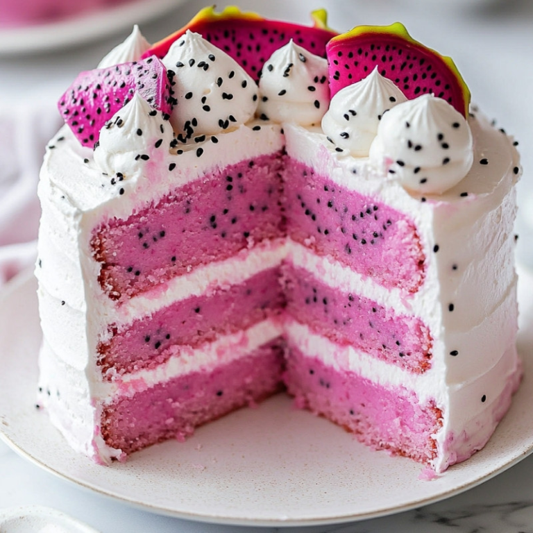 Dragon Fruit Layer Cake