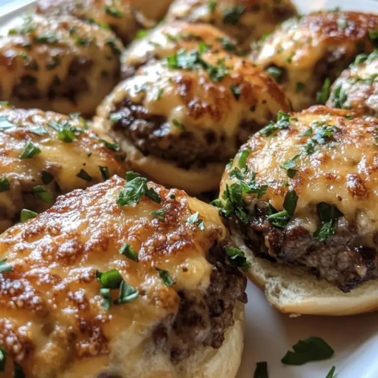 Garlic Parmesan Cheeseburger Bombs