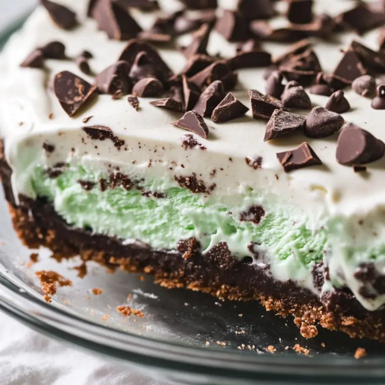 Grasshopper Ice Cream Pie
