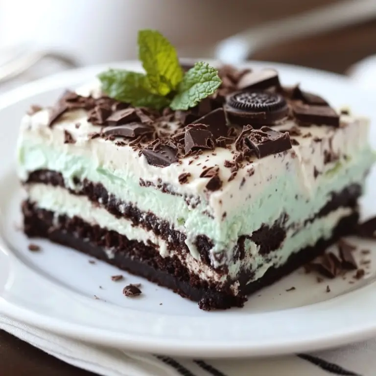 Mint Chocolate Lasagna