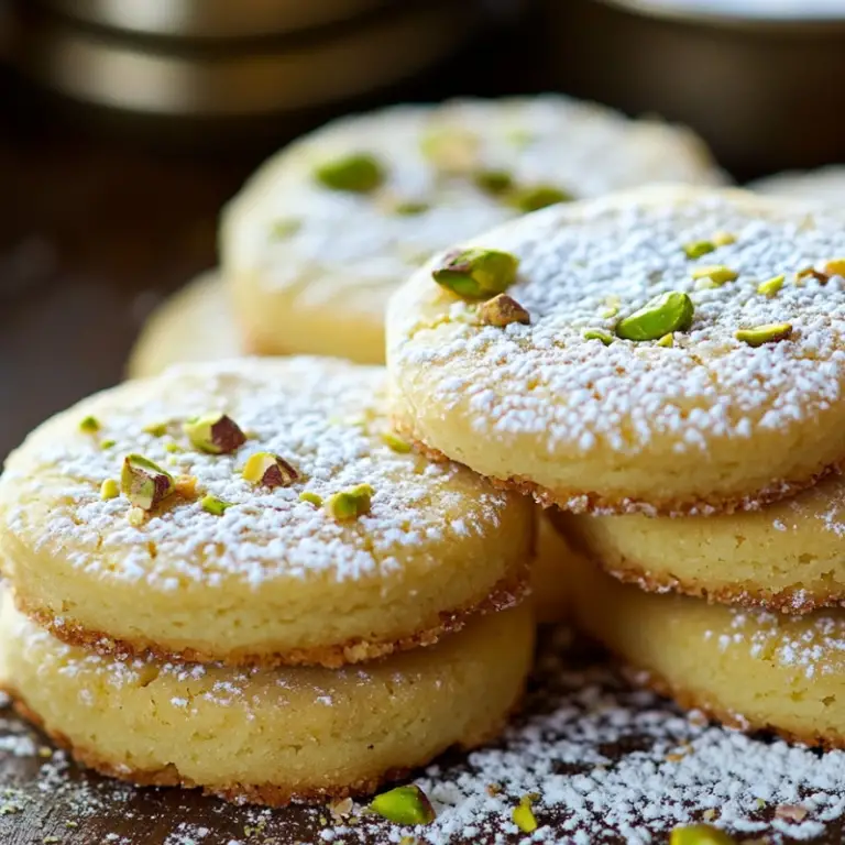 Pistachio Shortbread Cookies