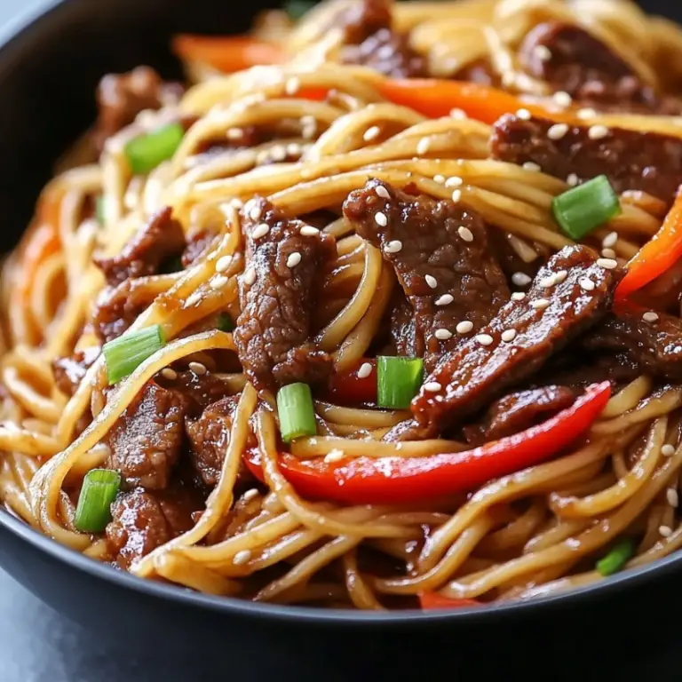 Quick Mongolian Noodles