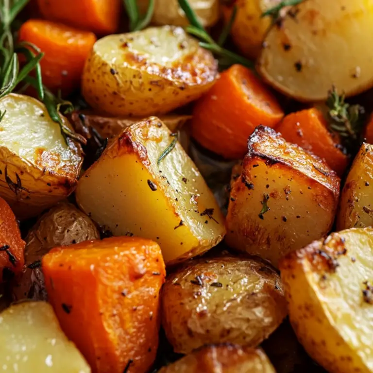 Roasted Potatoes and Carrots