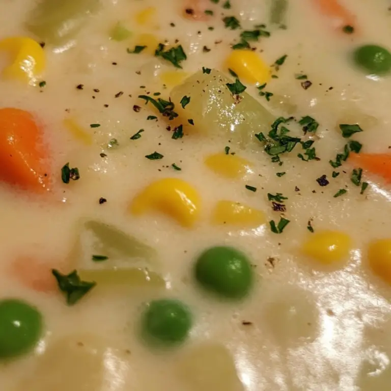 Slow Cooker Creamy Vegetable Soup