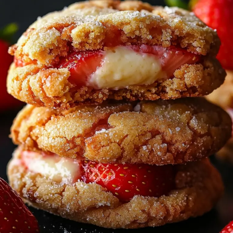 Strawberry Cheesecake Stuffed Cookies Recipe