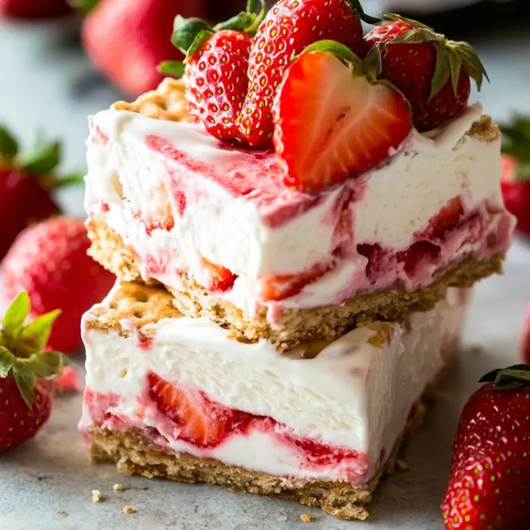 Strawberry Shortcake Ice Cream Bars