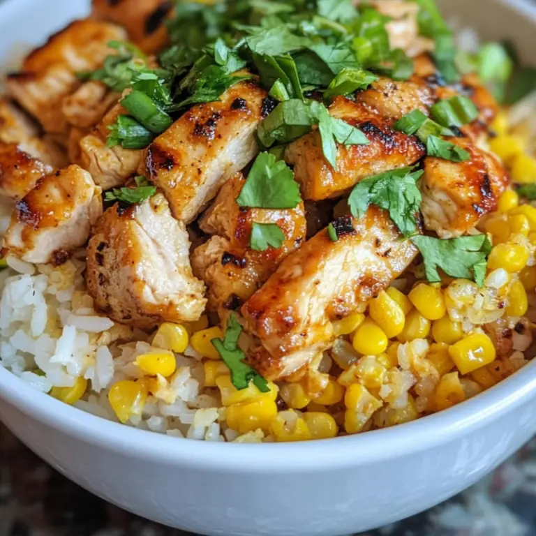 Street Corn Chicken Rice Bowl