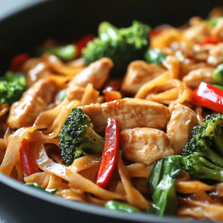 Thai Noodles with Basil and Chili