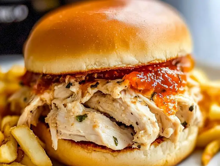 Crock Pot Ranch Chicken Sandwiches