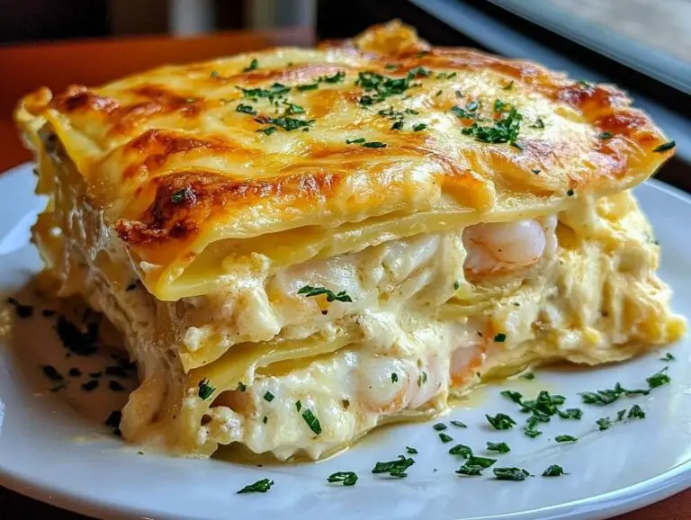 Garlic Butter Shrimp Scampi Lasagna – A Decadent Twist on a Classic!