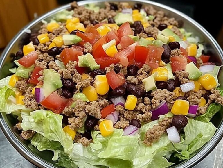 Dorito Taco Salad Recipe – Crunchy, Flavorful, and Totally Addictive!