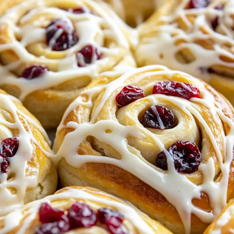 White Chocolate Cranberry Sweet Rolls