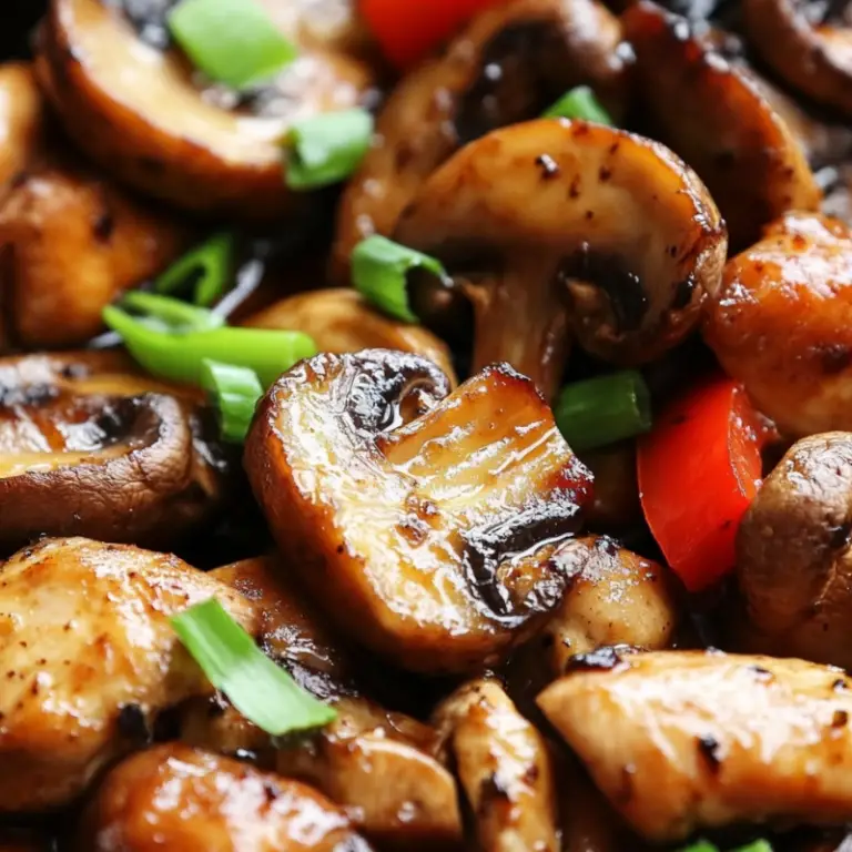 Black Pepper Chicken with Mushrooms Recipe