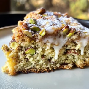 Pistachio Almond Coffee Cake