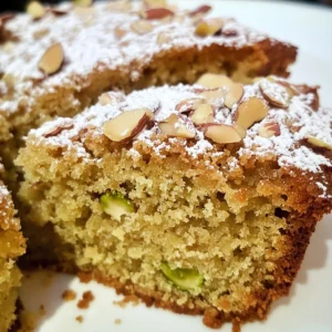 Pistachio Almond Coffee Cake