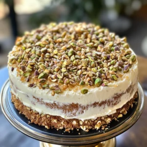 Espresso Ricotta Pistachio Cake