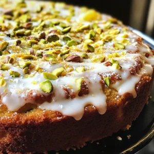 Limoncello Pistachio Cake