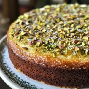 Limoncello Pistachio Cake