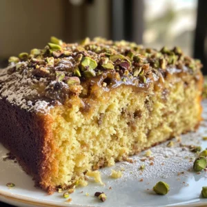 Espresso Ricotta Pistachio Cake