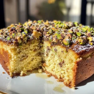 Espresso Ricotta Pistachio Cake