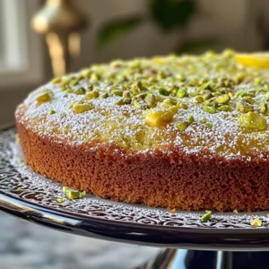 Limoncello Pistachio Cake